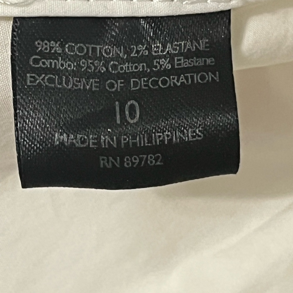 Natori White Ruched Peplum Jacket size 10 - Picture 6 of 10